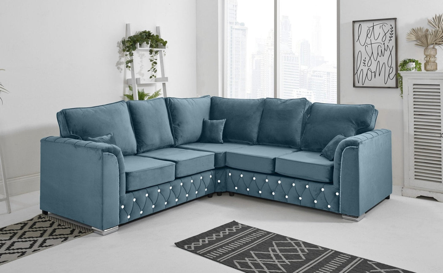 Malibu Corner Fullback - 2c2 + Diamonds - Sofa Scape UK