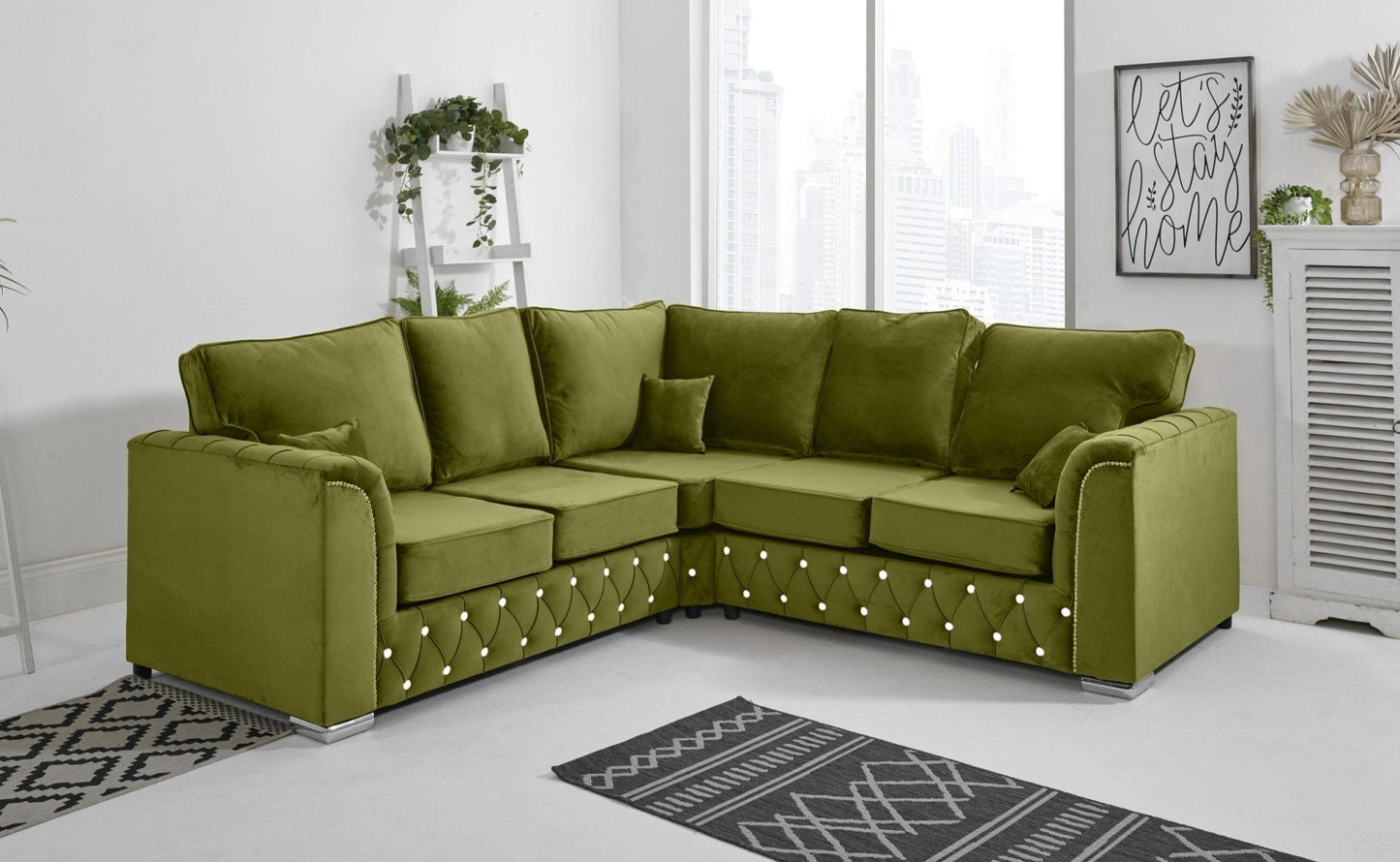 Malibu Corner Fullback - 2c2 + Diamonds - Sofa Scape UK