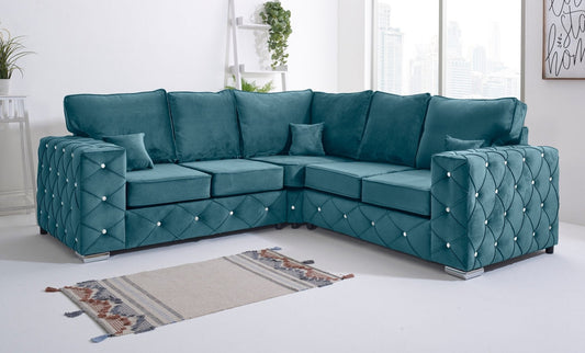 Milton Corner Fullback - 2c2 + Diamonds - Sofa Scape UK