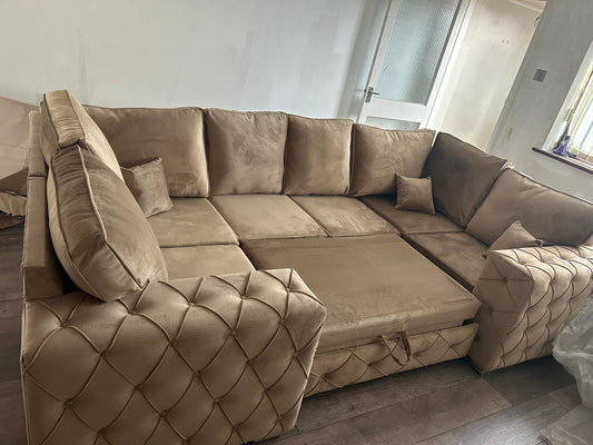 Milton Sofa Bed - Mink Fullback - Sofa Scape UK