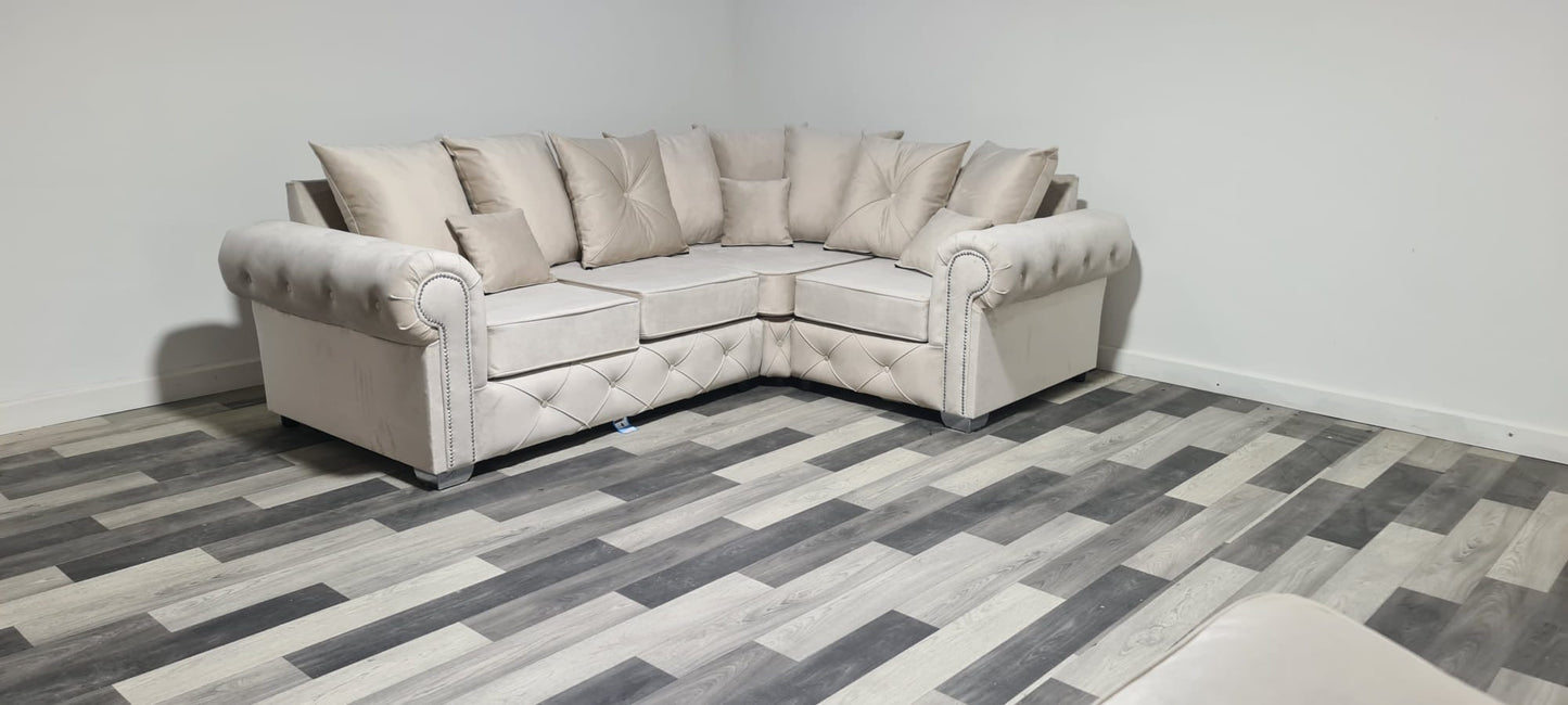 Olympia 4 Seater Corner - Cream Scatterback - Sofa Scape UK