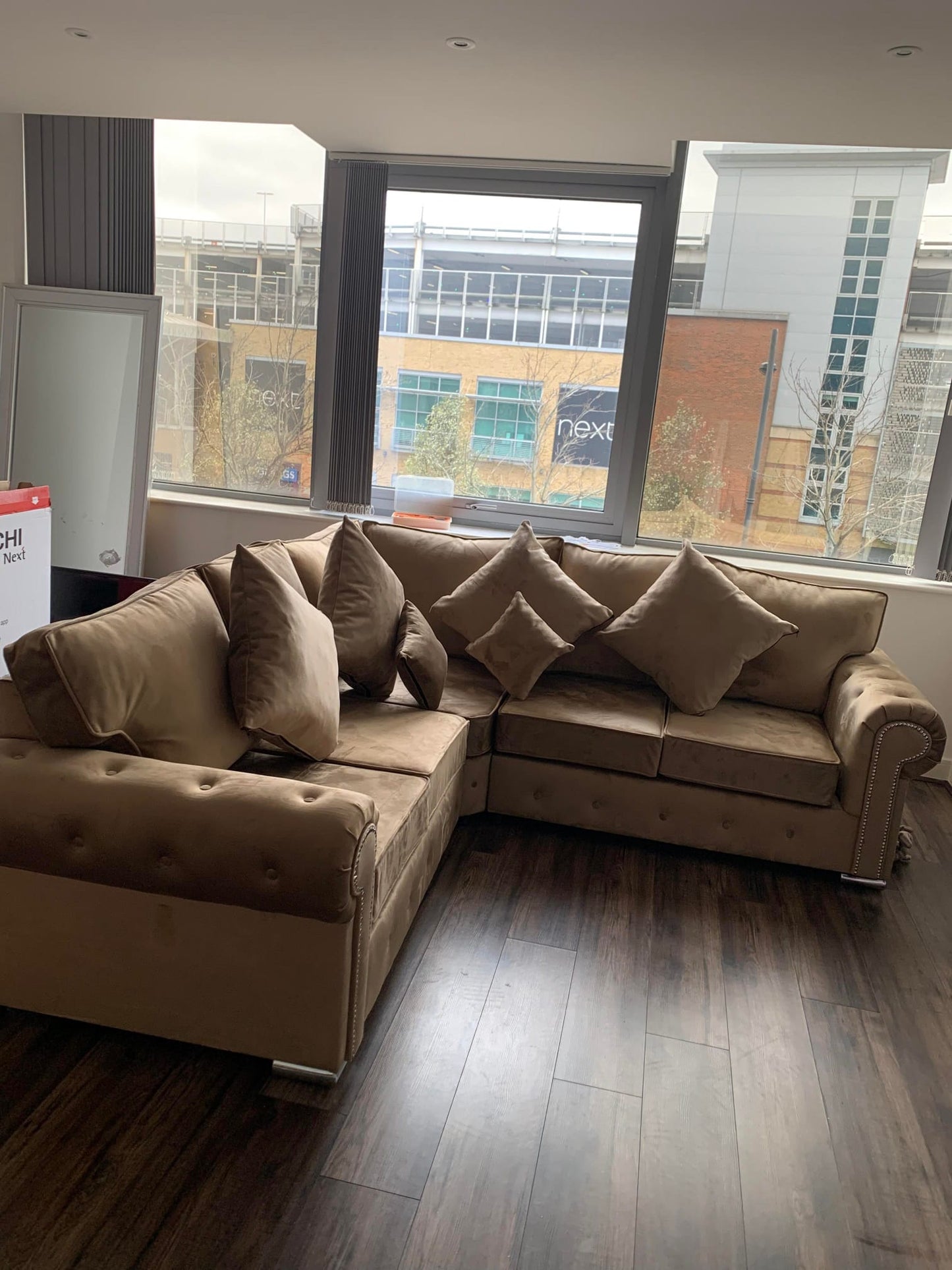 Olympia Corner - Mink Fullback - Sofa Scape UK