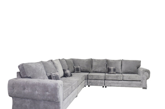 Verona 8 Seater - Left Hand - Chenille - Sofa Scape UK