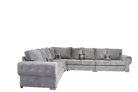 Verona 8 Seater - Right Hand - Chenille - Sofa Scape UK
