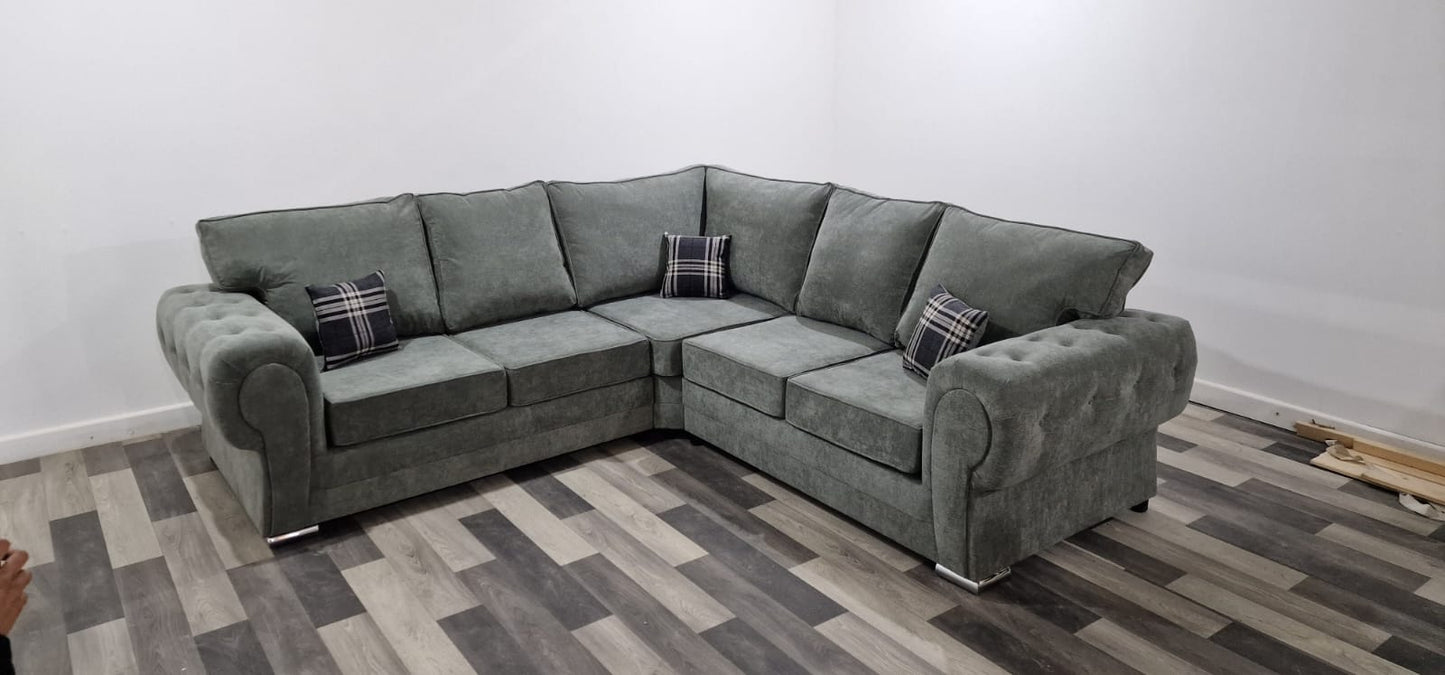 Verona Corner - Granite Fullback - Sofa Scape UK