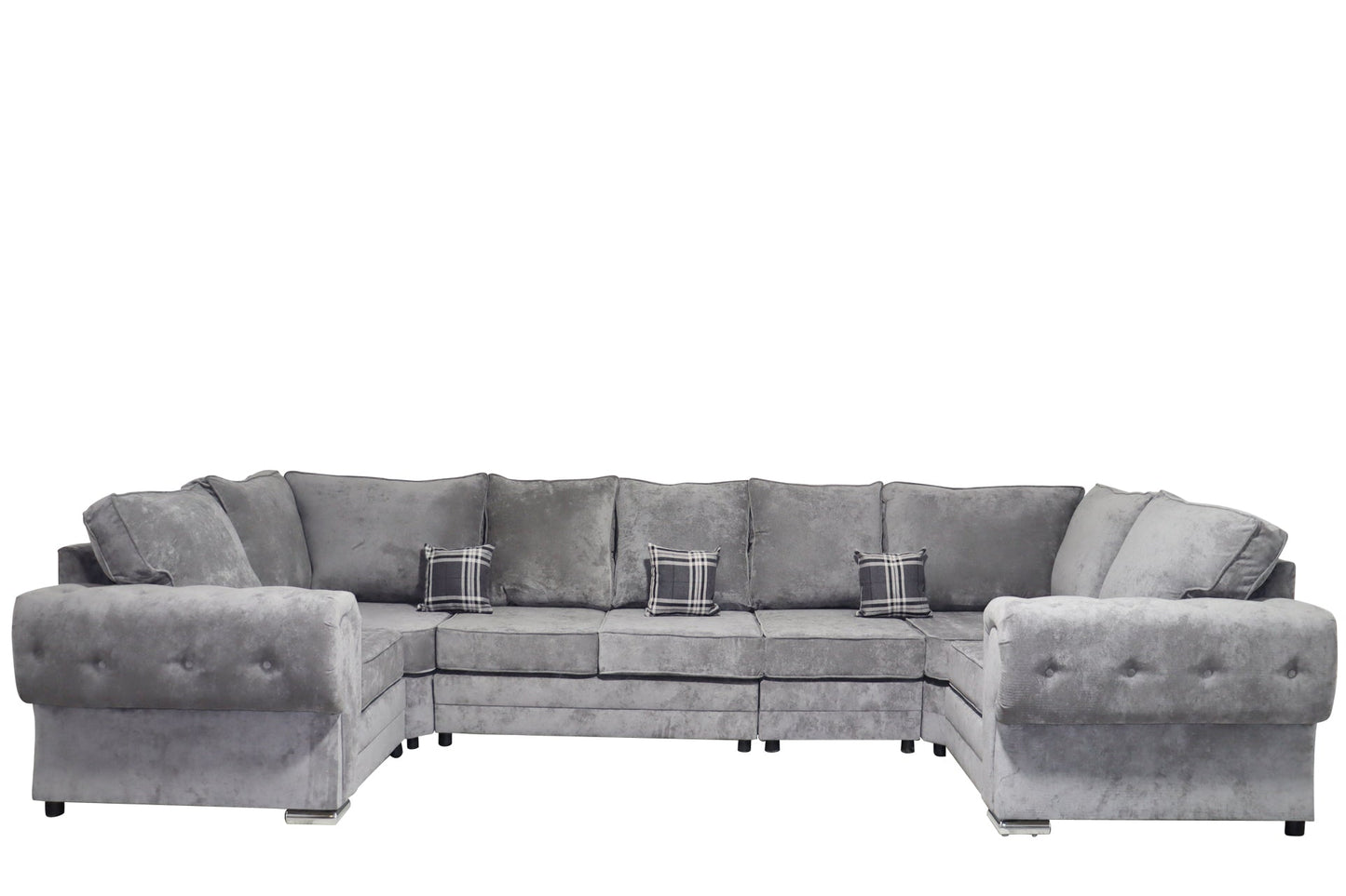 Verona U Shape 7 Seater - Chenille - Sofa Scape UK