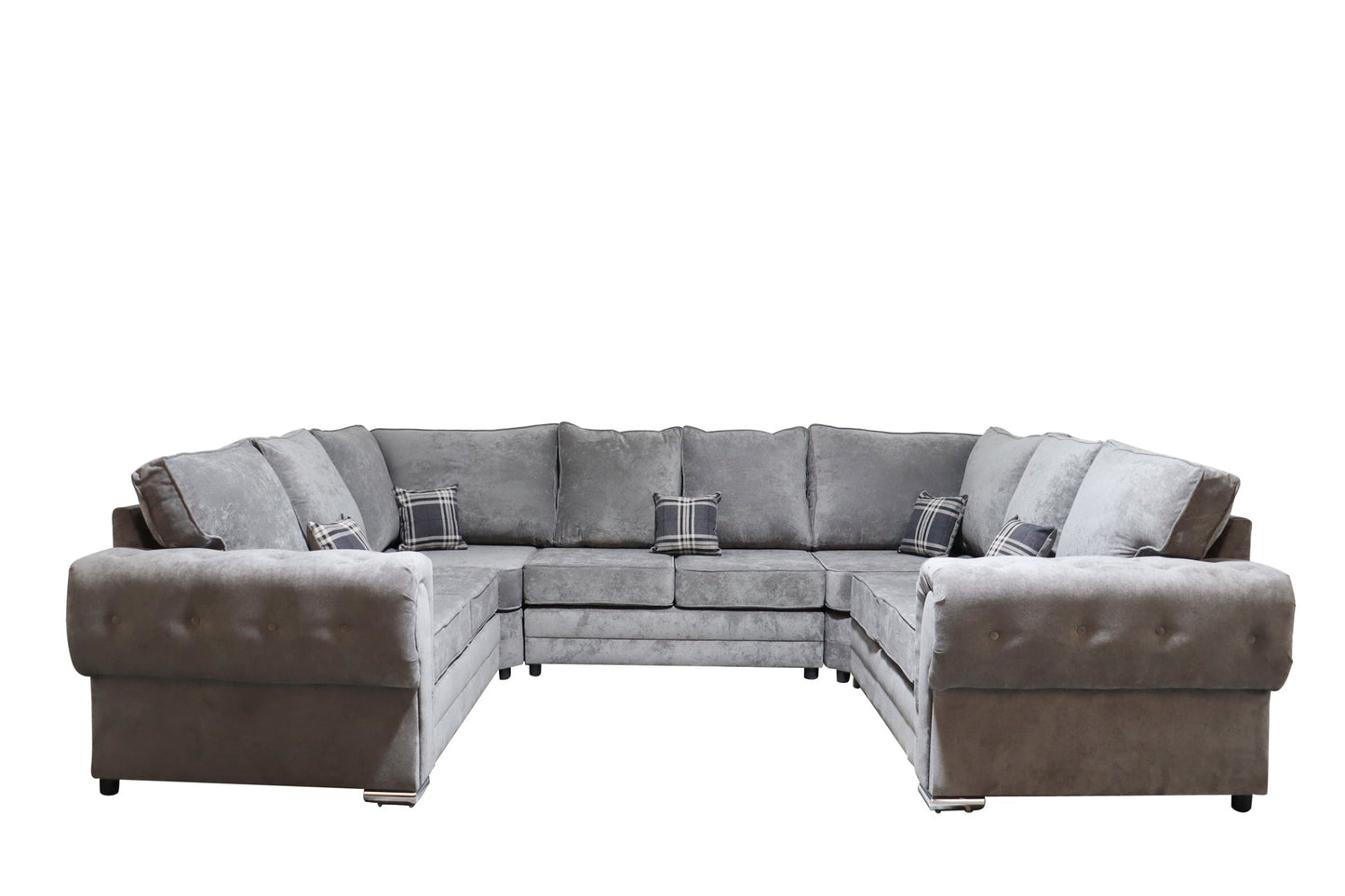 Verona U Shape 8 Seater - Chenille - Sofa Scape UK