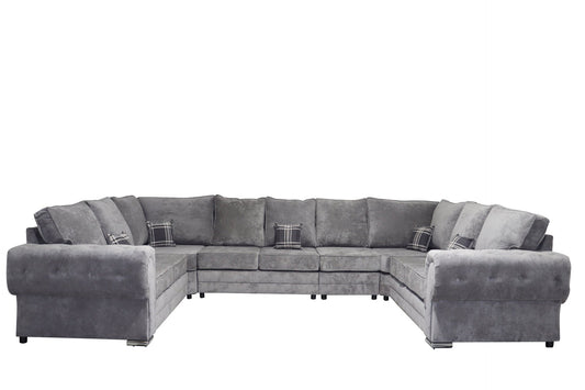Verona U Shape 9 Seater - Chenille - Sofa Scape UK