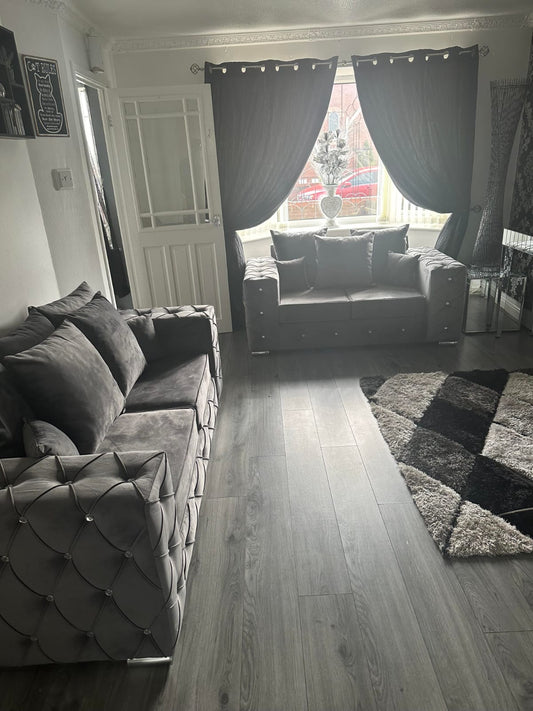 3+2 Grey Milton Scatterback - Sofa Scape UK