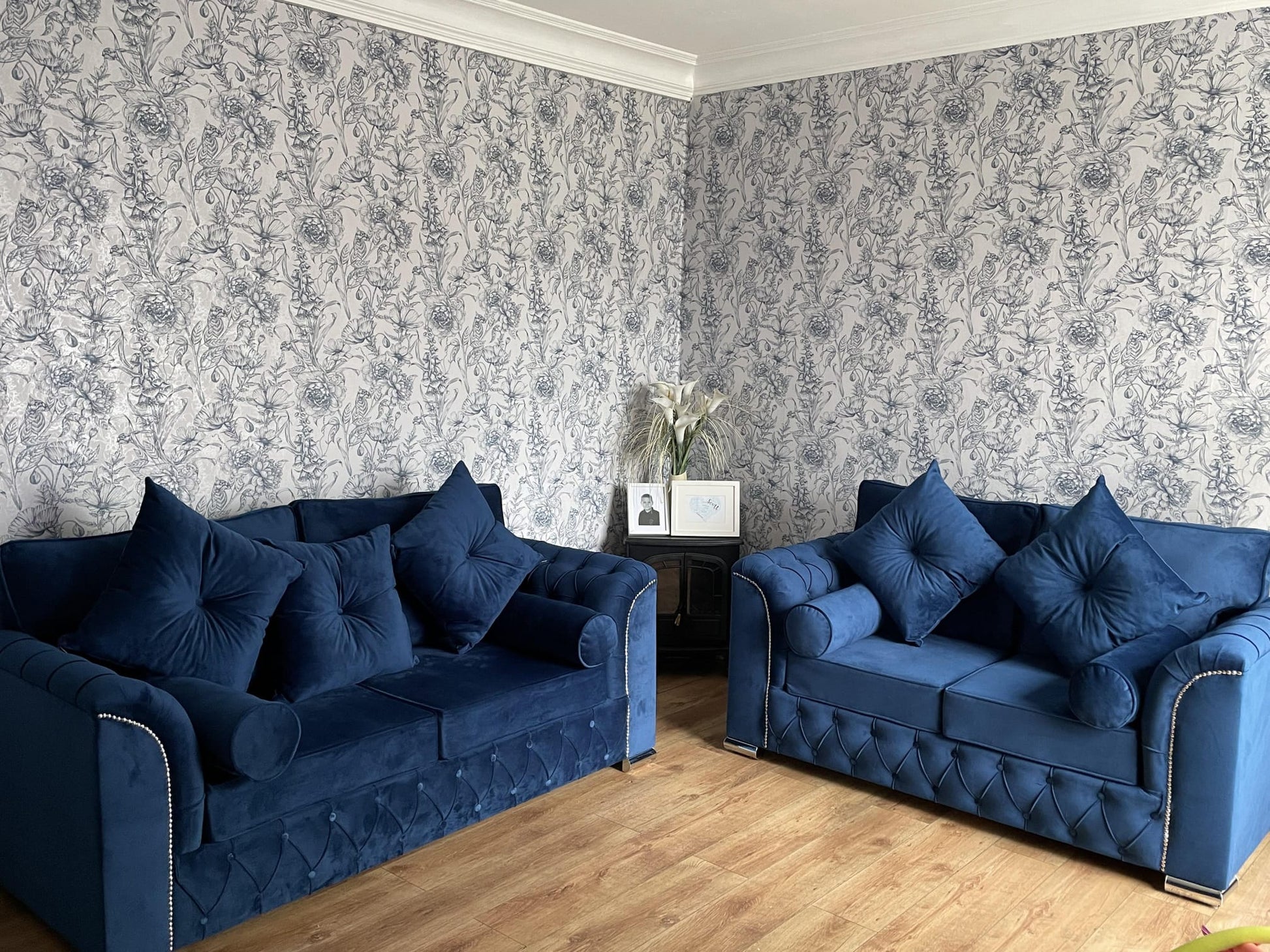 3+2 Malibu - Marine Scatterback + 4 Bolster Cushions - Sofa Scape UK