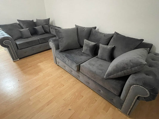 3+2 Olympia - Grey Scatterback - Sofa Scape UK