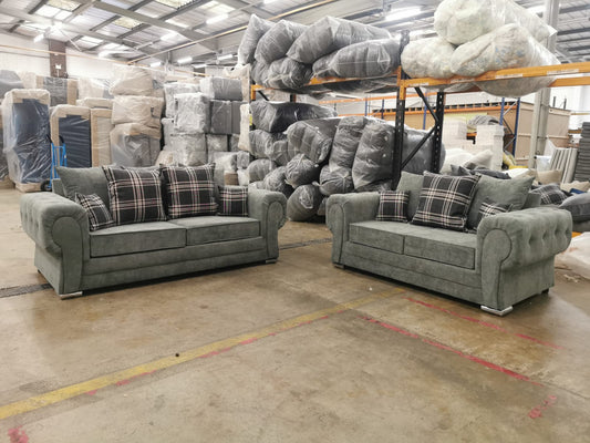 3+2 Verona - Granite Scatterback - Sofa Scape UK