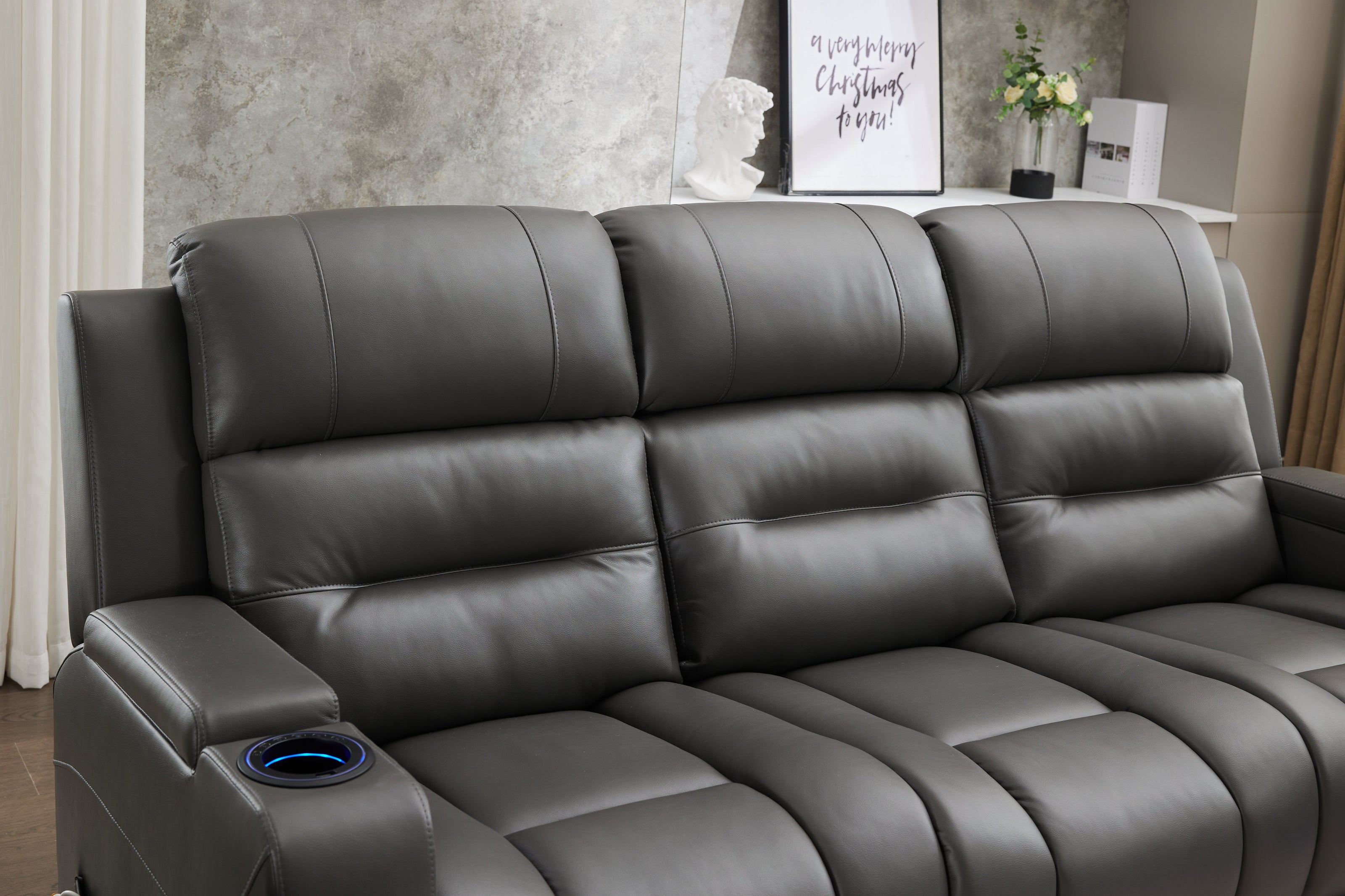 Maximus - 3 Seater - Leather Recliner - Sofa Scape UK