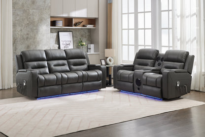 Bolero 3+2 - Electric Leather Recliners