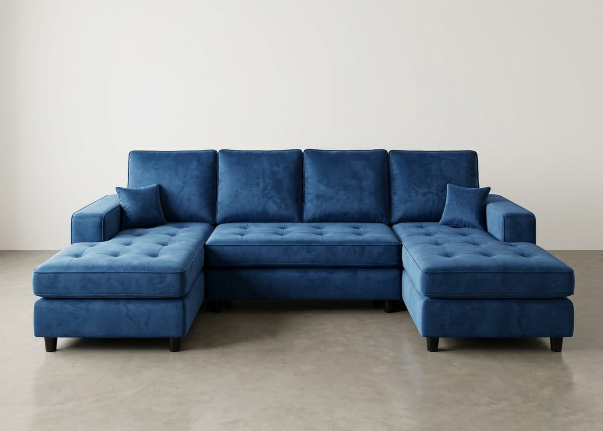Axel Classic Straight U-Shaped Sofa
