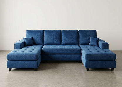Axel Classic Straight U-Shaped Sofa