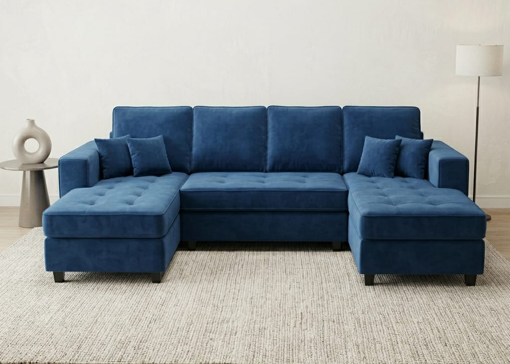 Axel Classic Straight U-Shaped Sofa 1