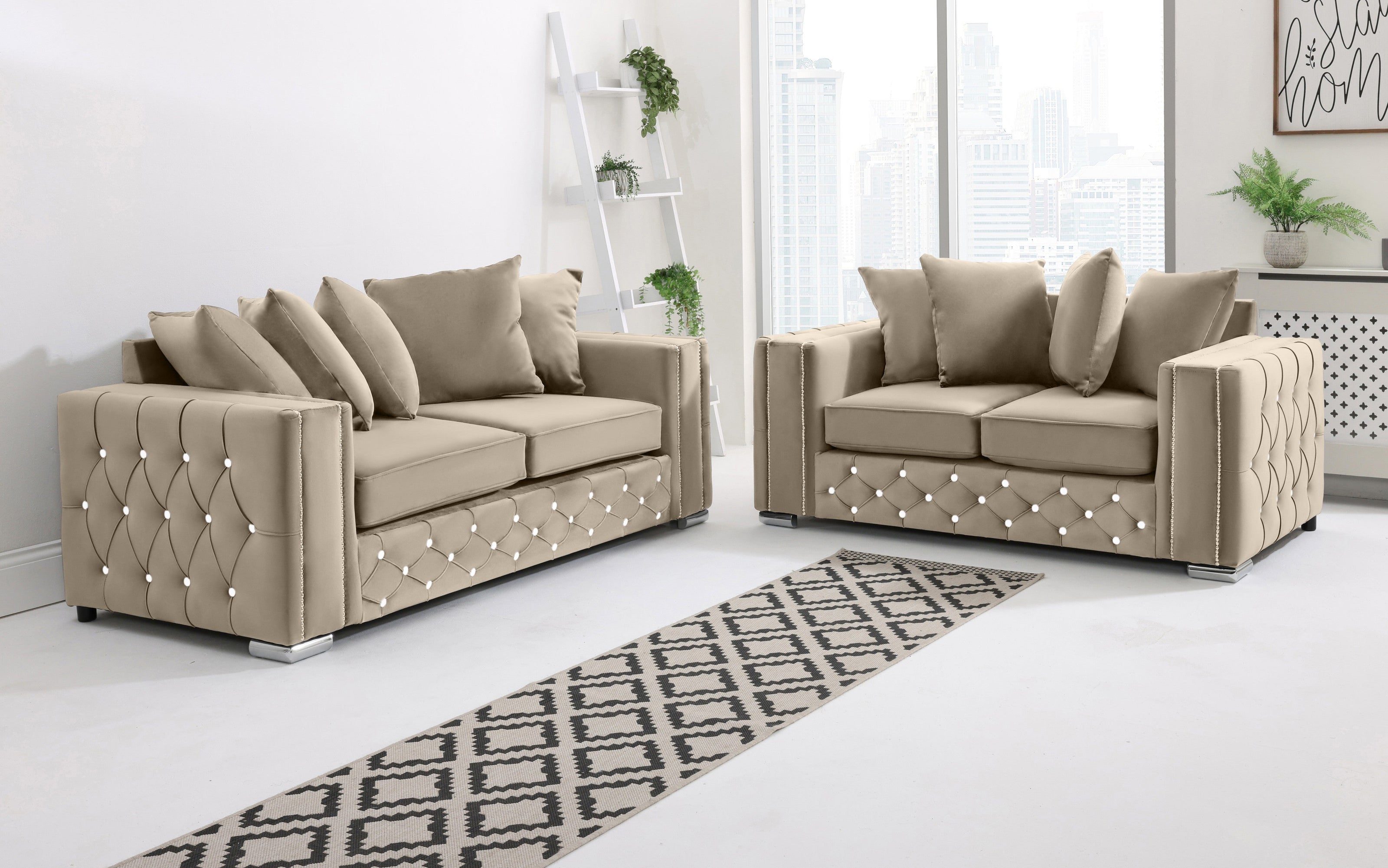 Ventura 3+2 Scatterback + Diamonds - Sofa Scape UK