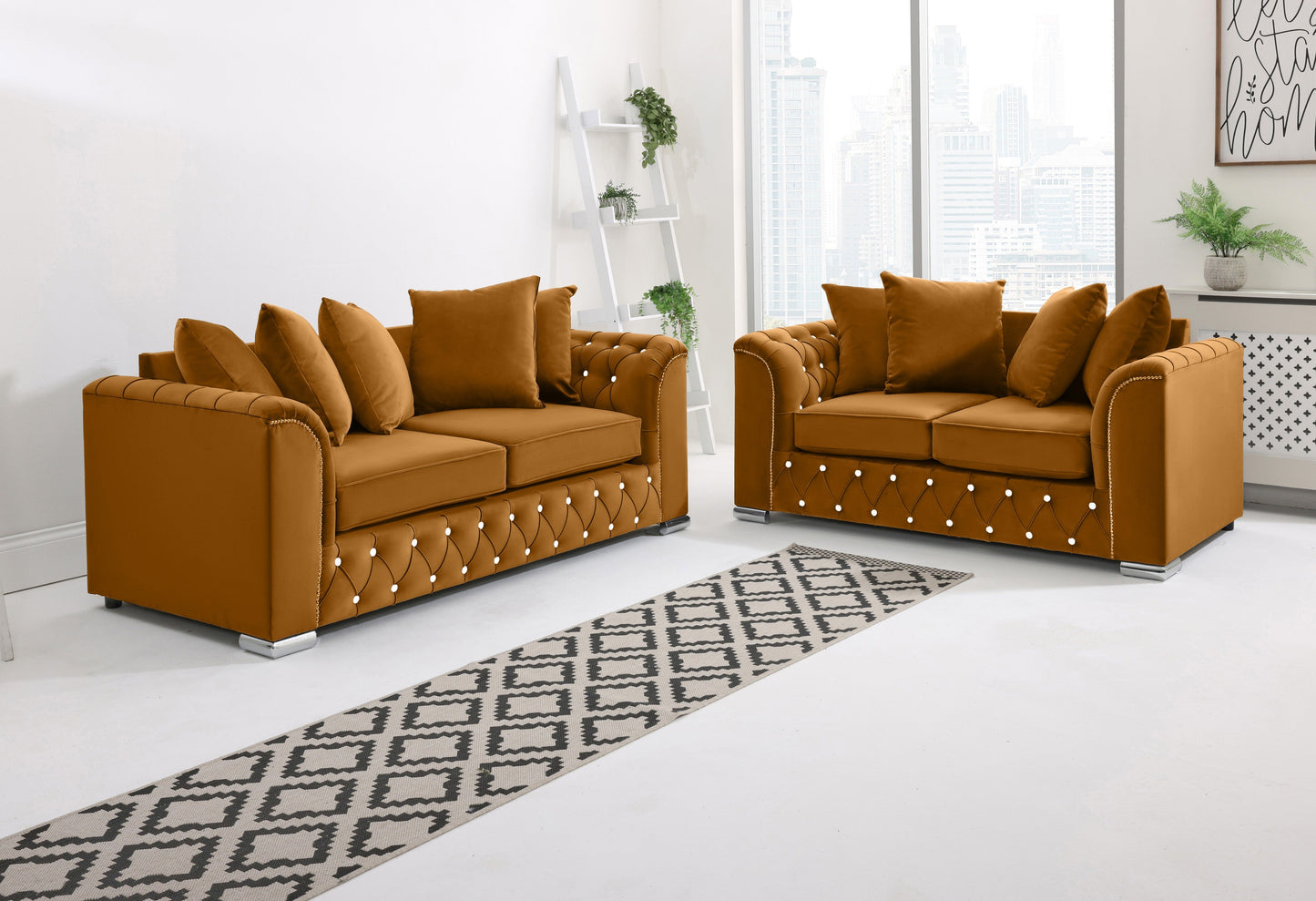 Santoro 3+2 Scatterback + Diamonds - Sofa Scape UK
