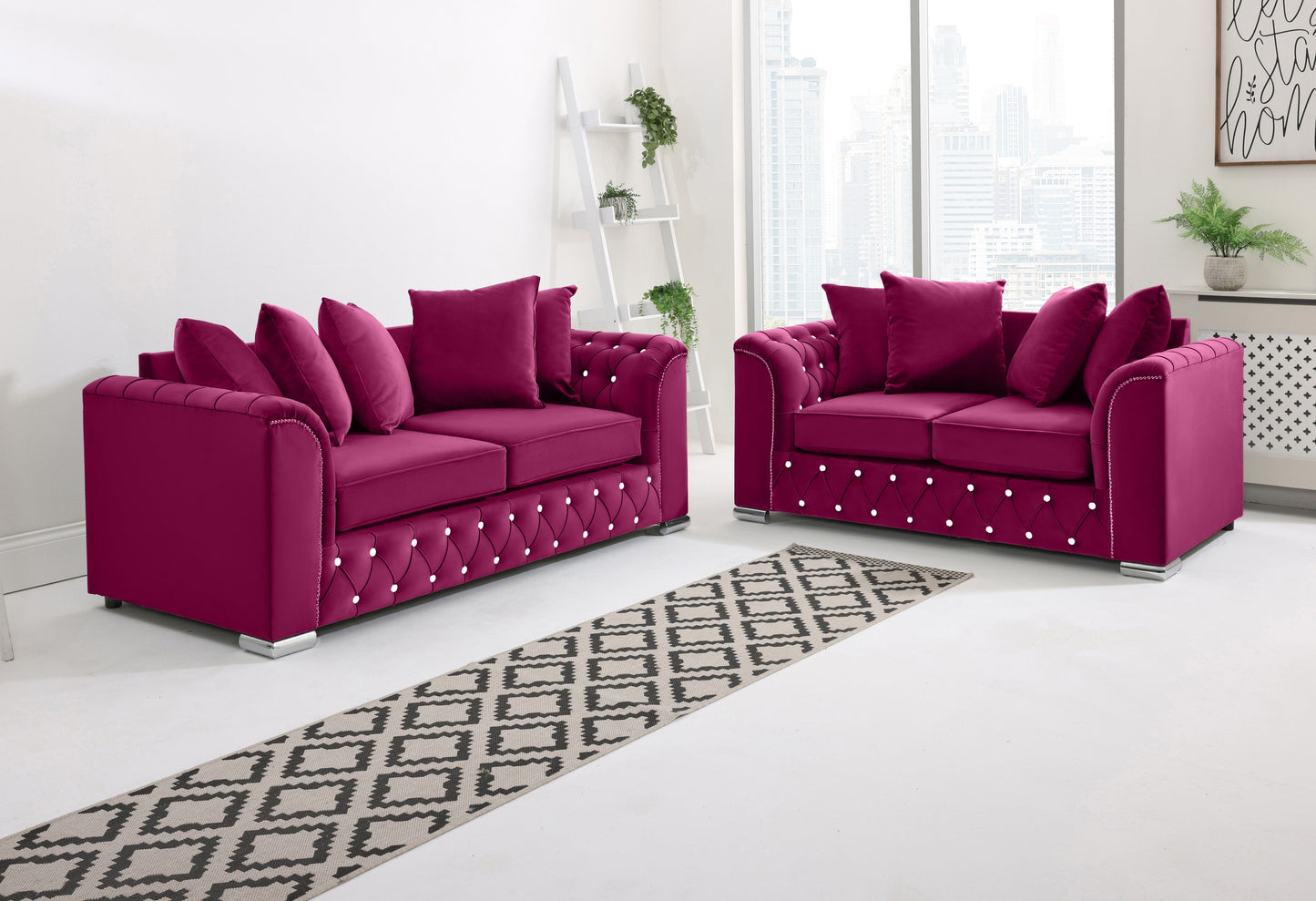 Santoro 3+2 Scatterback + Diamonds - Sofa Scape UK