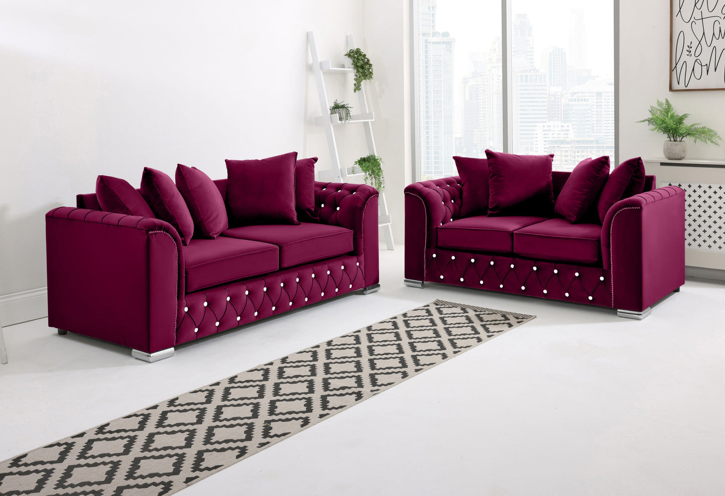 Santoro 3+2 Scatterback + Diamonds - Sofa Scape UK