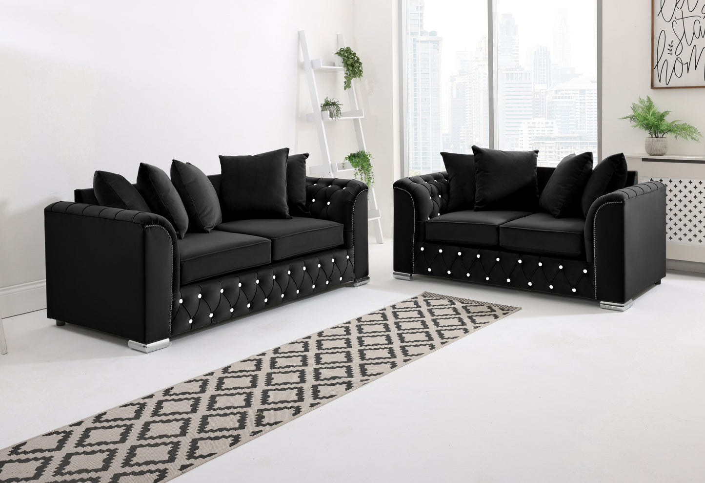 Santoro 3+2 Scatterback + Diamonds - Sofa Scape UK