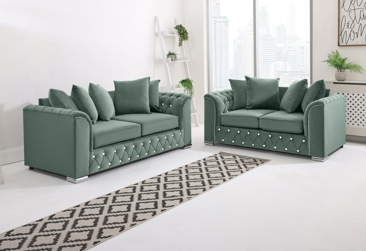 Santoro 3+2 Scatterback + Diamonds - Sofa Scape UK