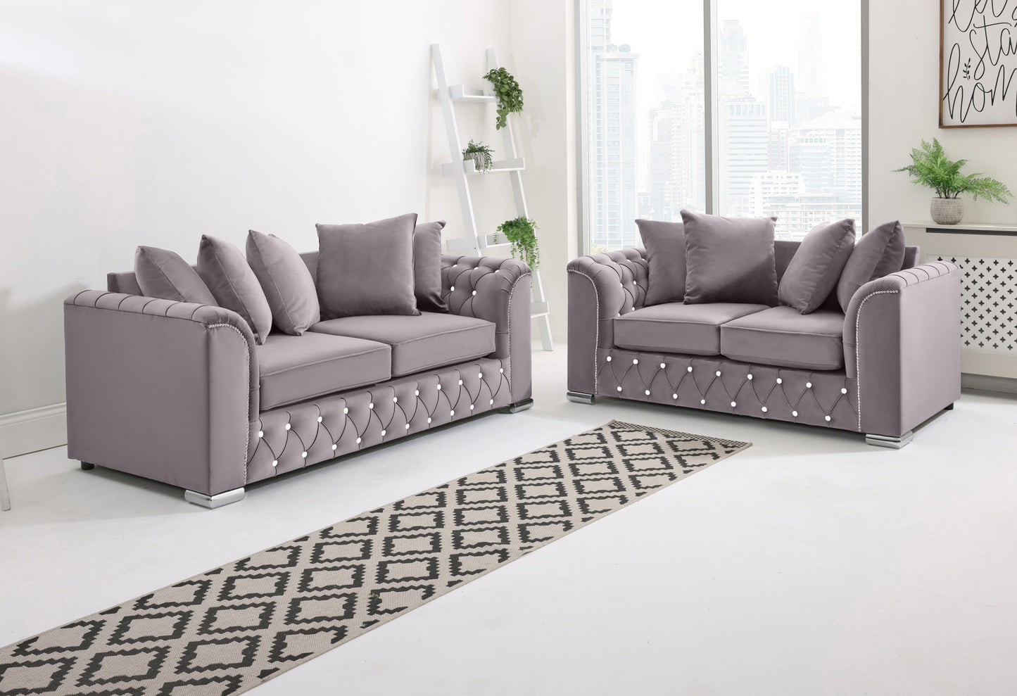 Santoro 3+2 Scatterback + Diamonds - Sofa Scape UK