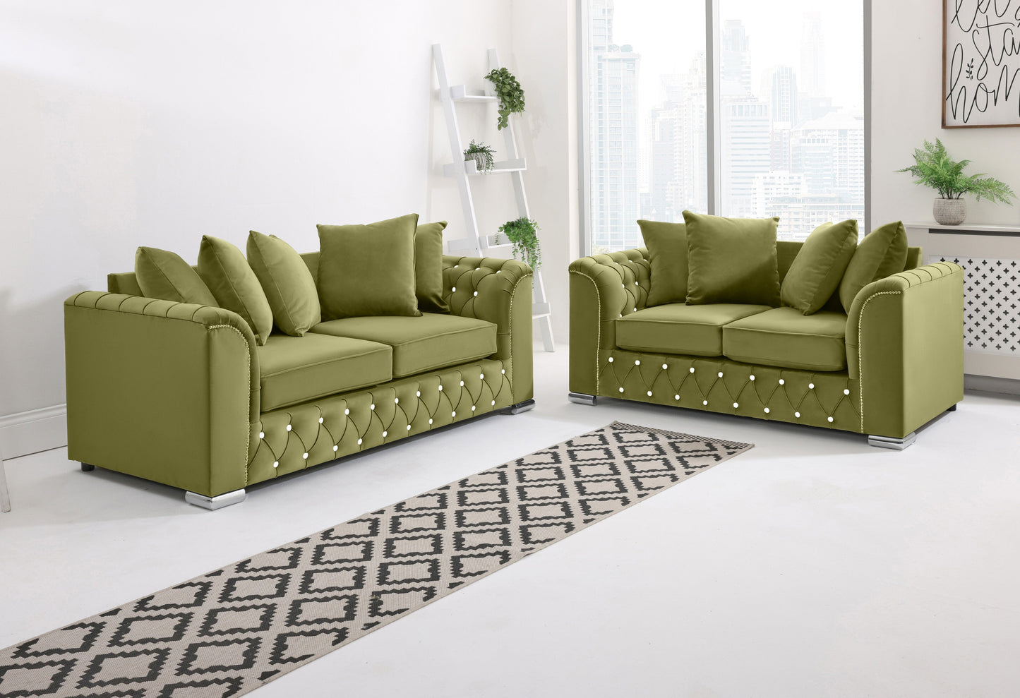Santoro 3+2 Scatterback + Diamonds - Sofa Scape UK