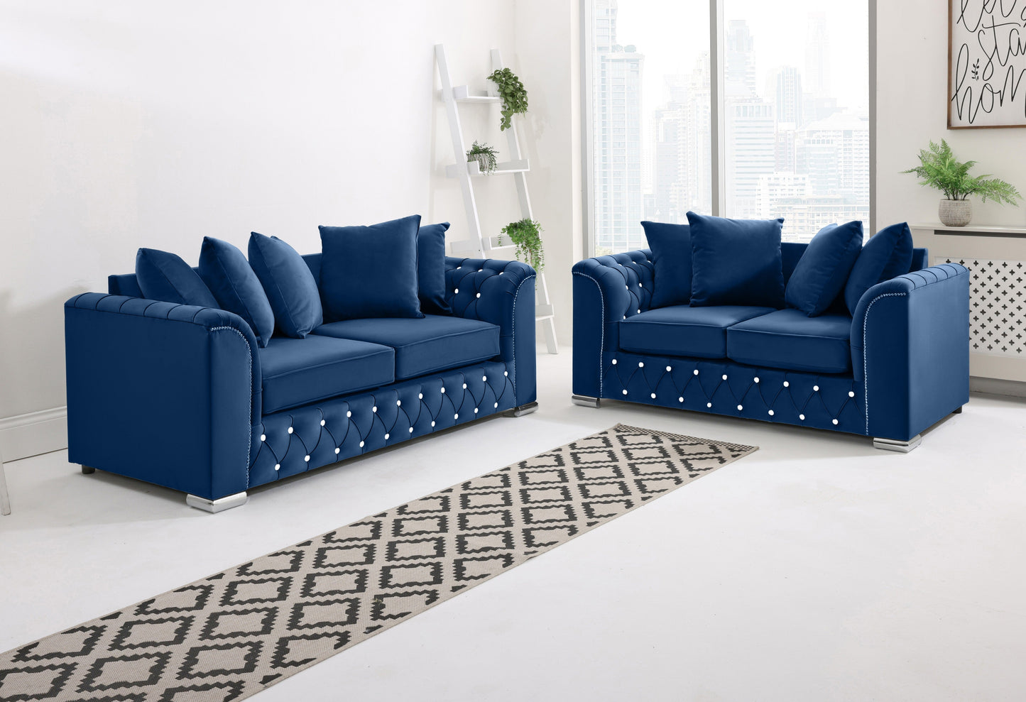Santoro 3+2 Scatterback + Diamonds - Sofa Scape UK