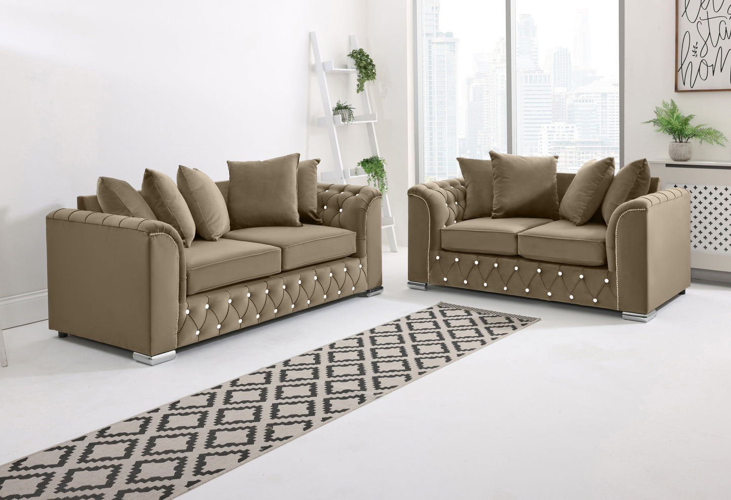 Santoro 3+2 Scatterback + Diamonds - Sofa Scape UK