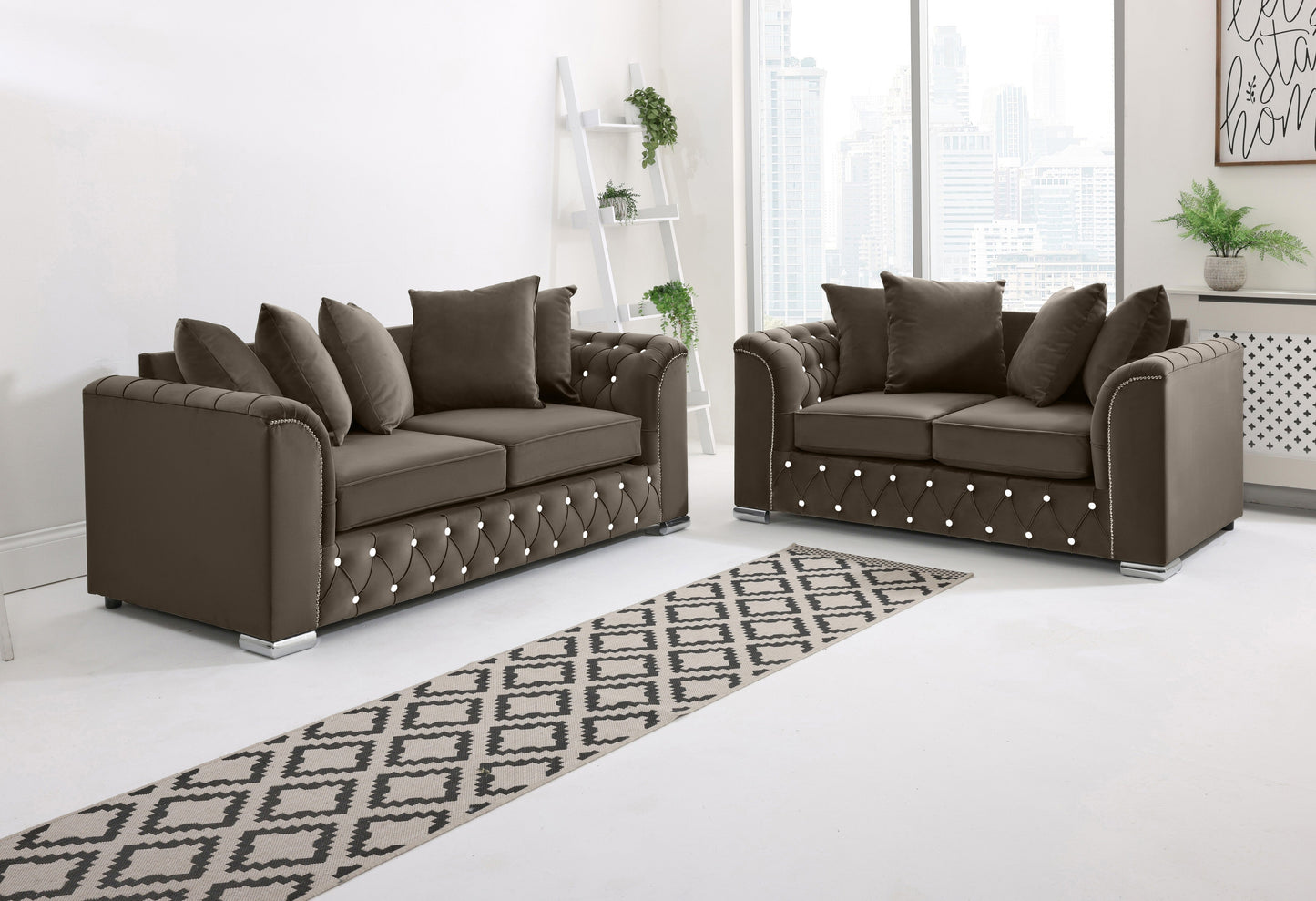 Santoro 3+2 Scatterback + Diamonds - Sofa Scape UK
