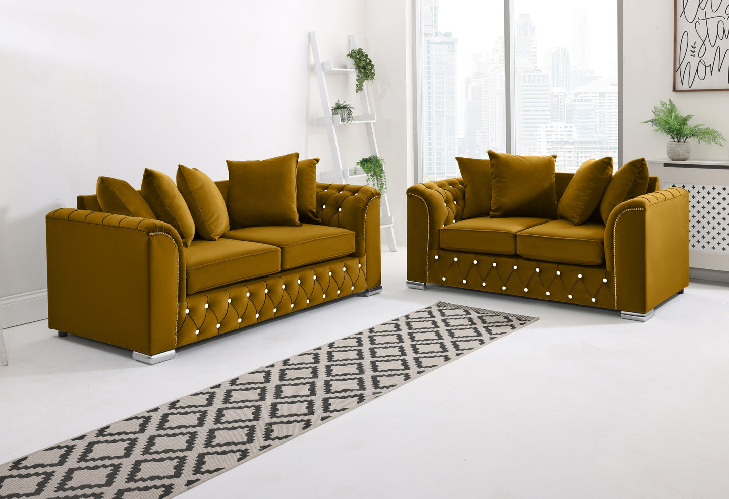 Santoro 3+2 Scatterback + Diamonds - Sofa Scape UK