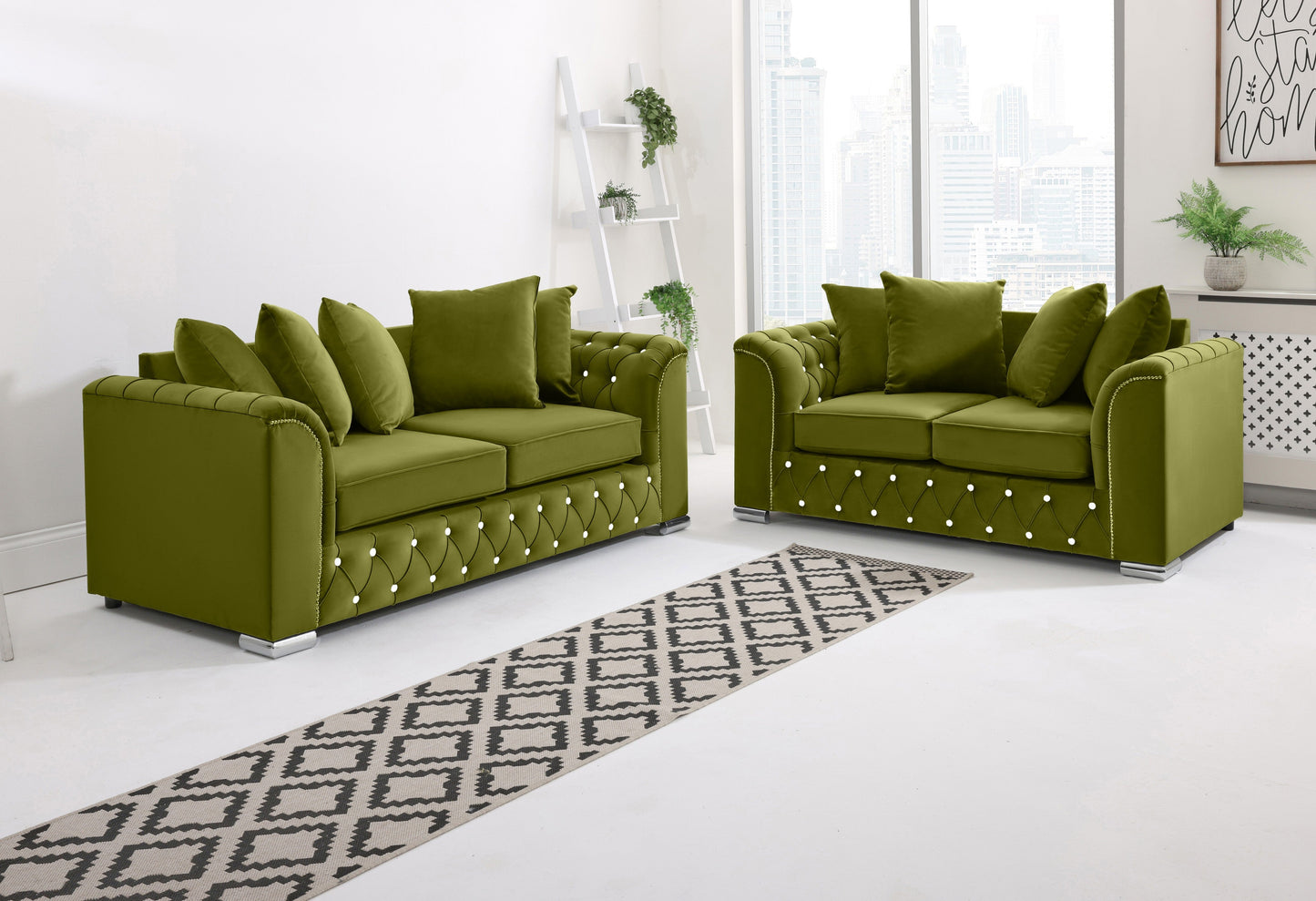 Santoro 3+2 Scatterback + Diamonds - Sofa Scape UK