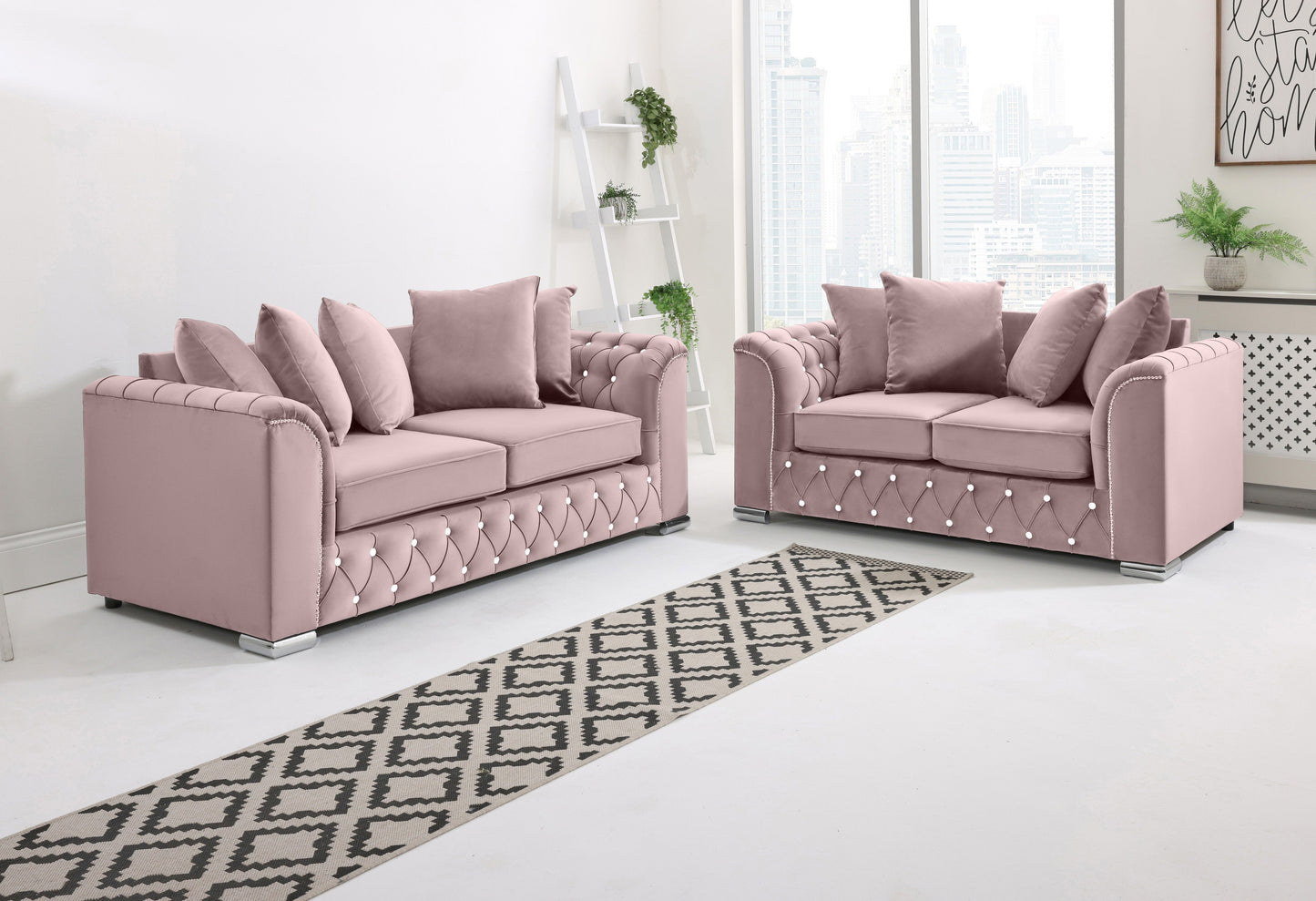 Santoro 3+2 Scatterback + Diamonds - Sofa Scape UK