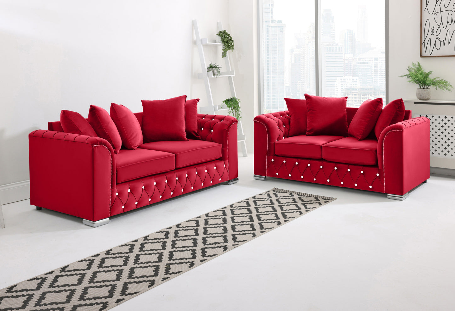 Santoro 3+2 Scatterback + Diamonds - Sofa Scape UK