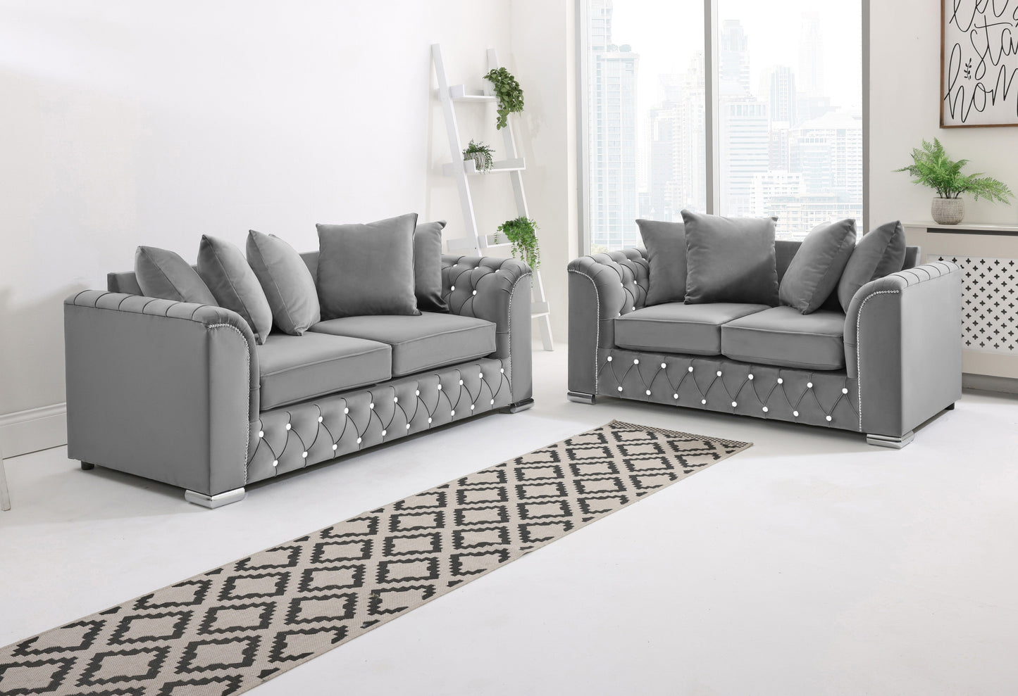 Santoro 3+2 Scatterback + Diamonds - Sofa Scape UK