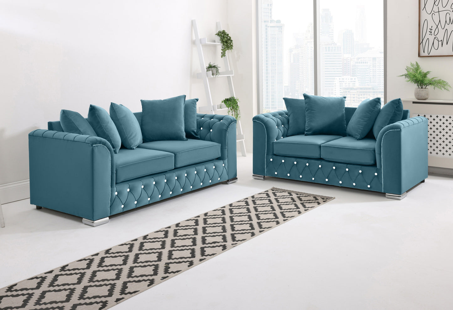 Santoro 3+2 Scatterback + Diamonds - Sofa Scape UK