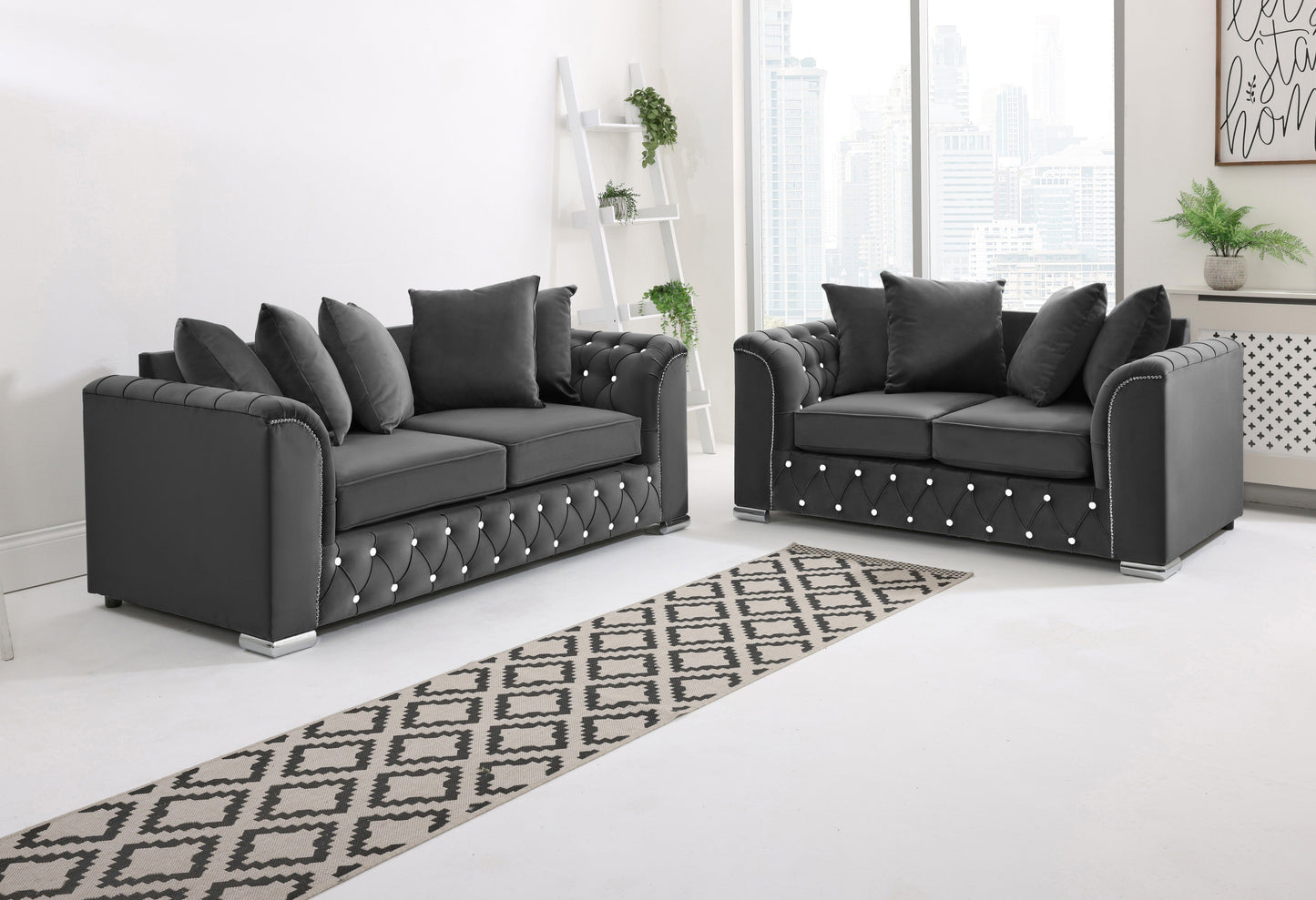 Santoro 3+2 Scatterback + Diamonds - Sofa Scape UK