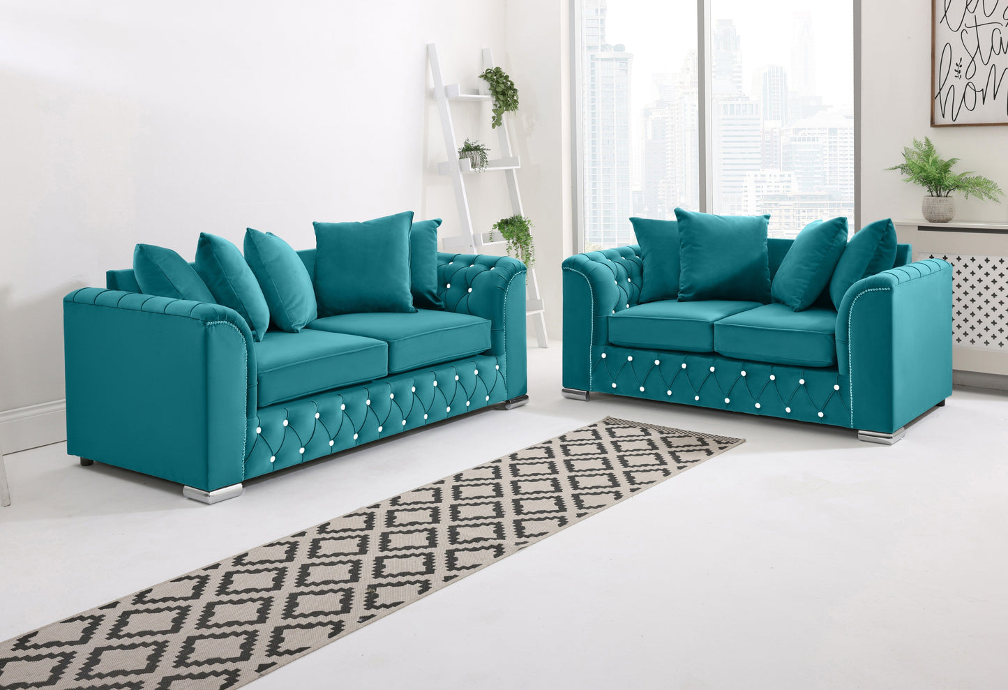 Santoro 3+2 Scatterback + Diamonds - Sofa Scape UK
