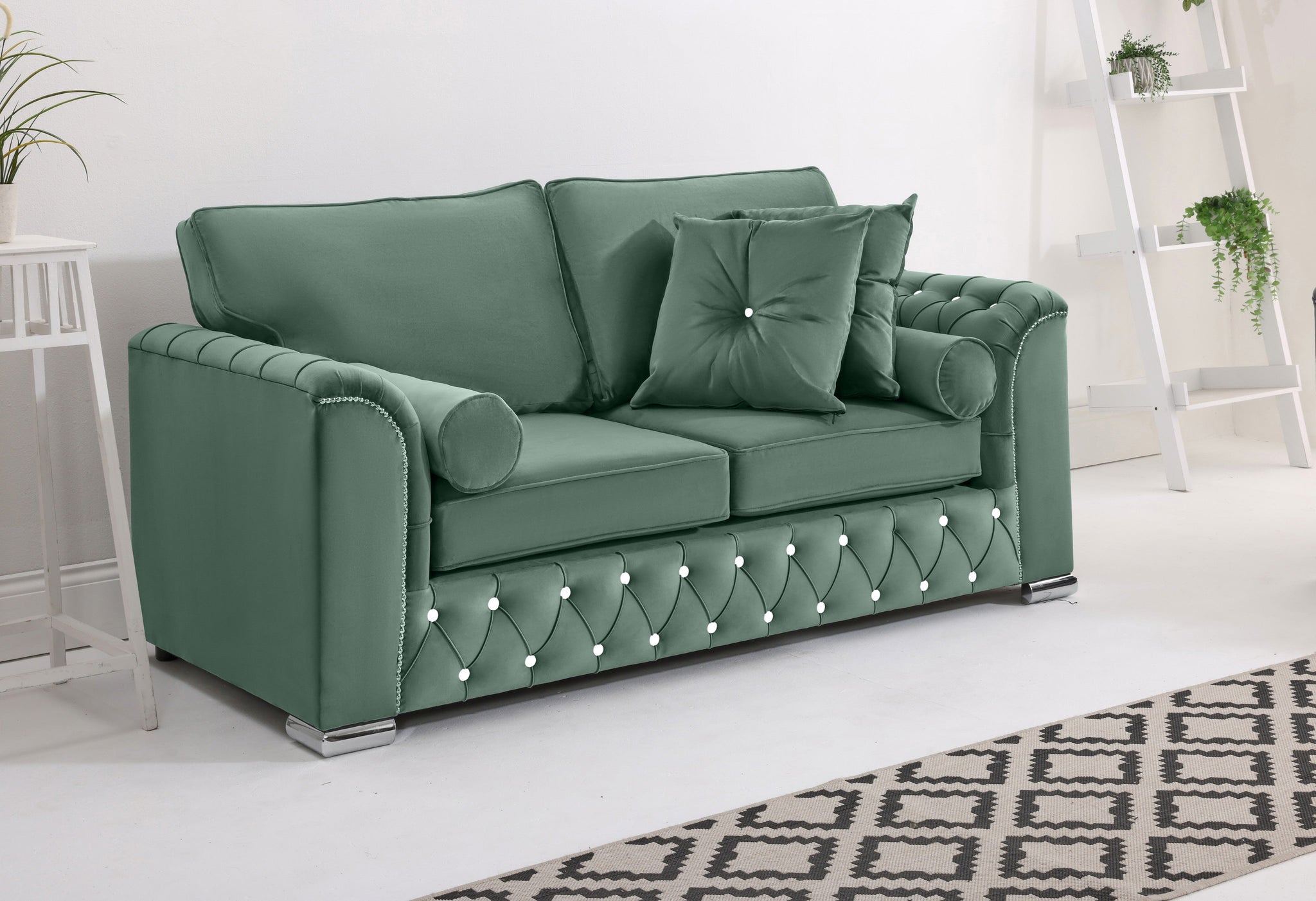 Santoro 3+2 Fullback + Extra Cushions + Diamonds