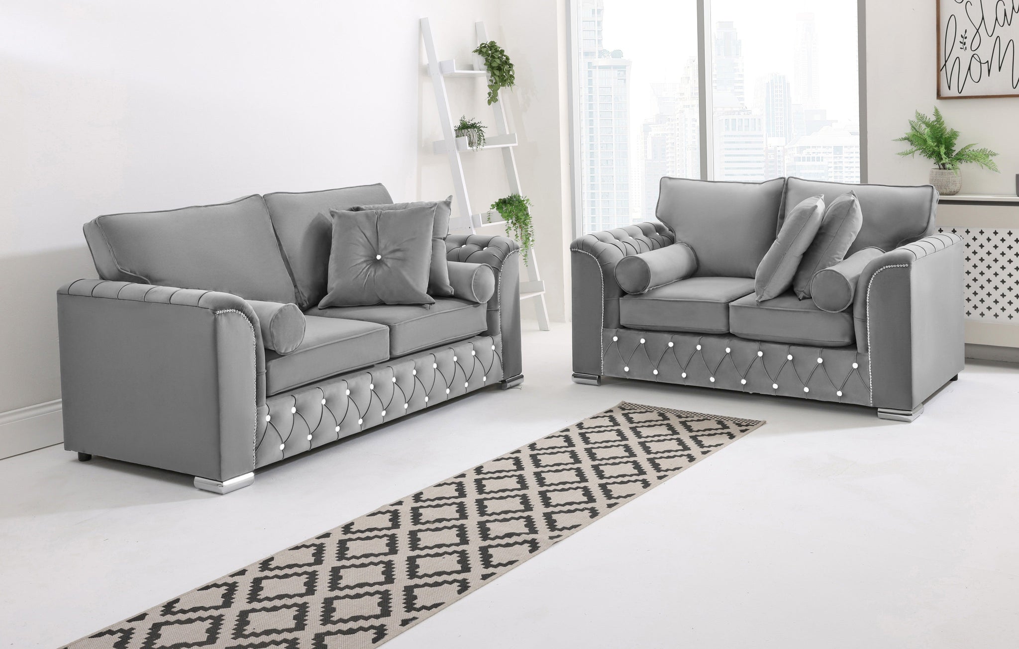 Santoro 3+2 Fullback + Extra Cushions + Diamonds