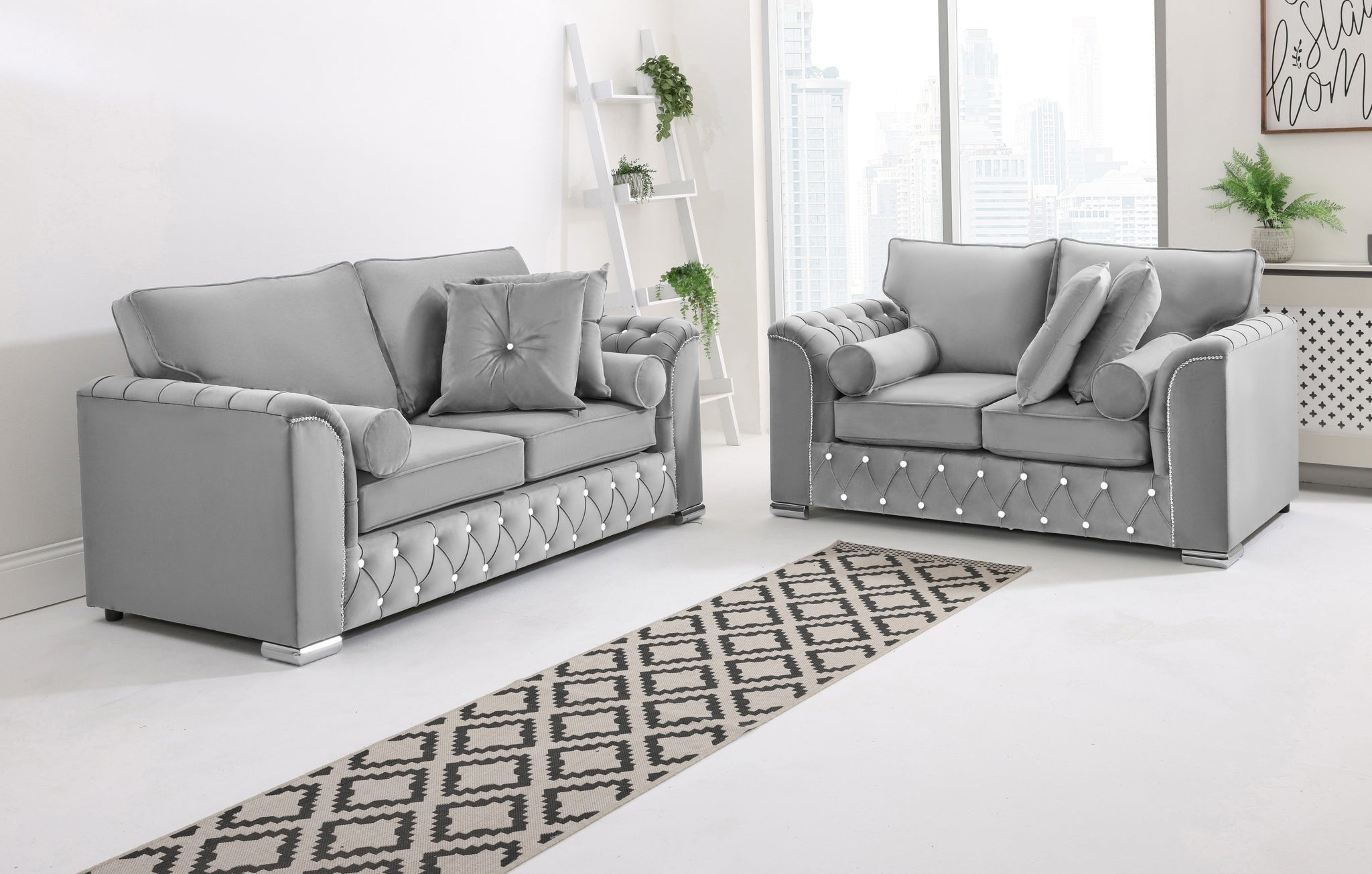 Santoro 3+2 Fullback + Extra Cushions + Diamonds