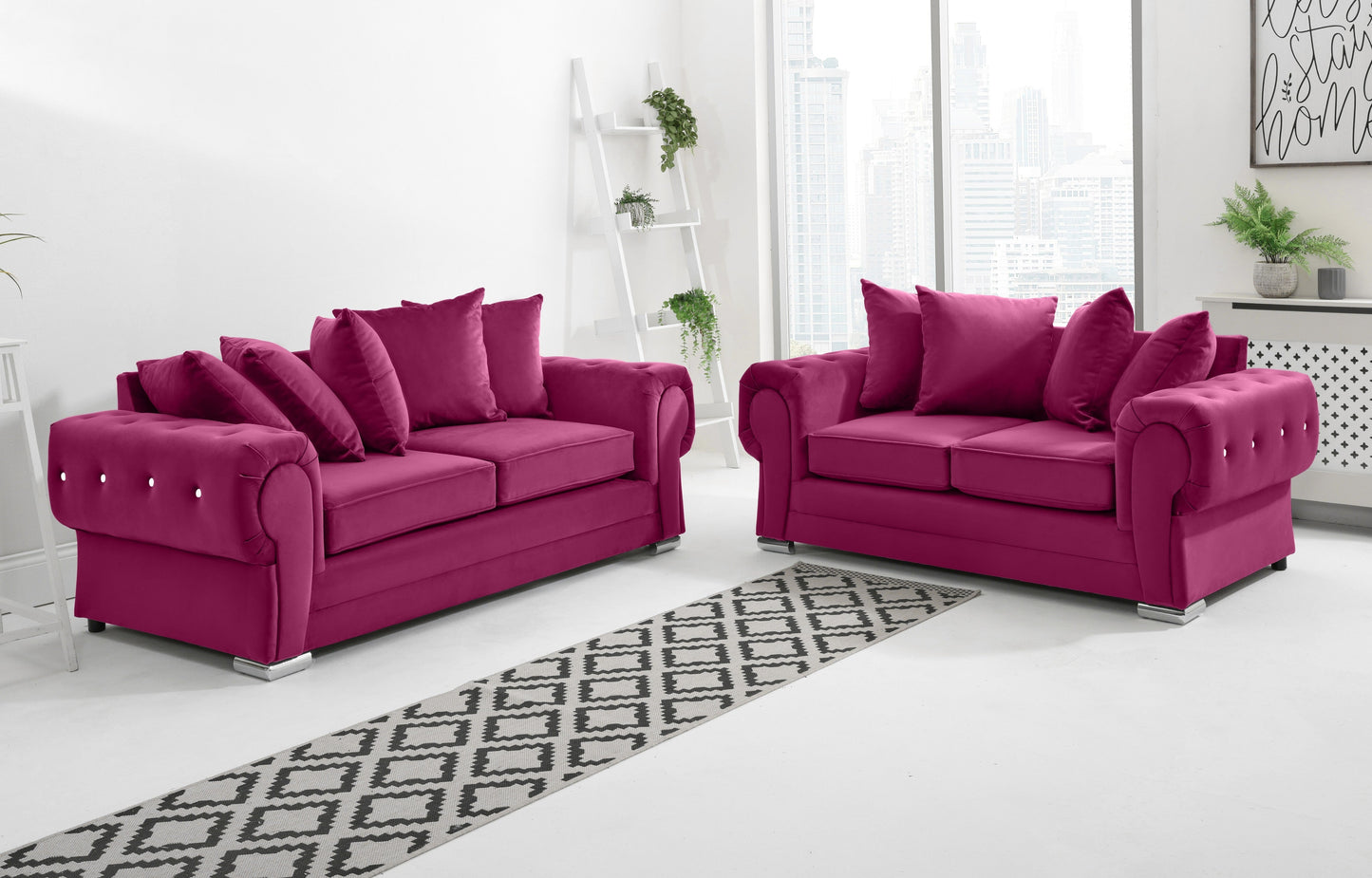 Lucera Plush 3+2 Scatterback + Diamonds