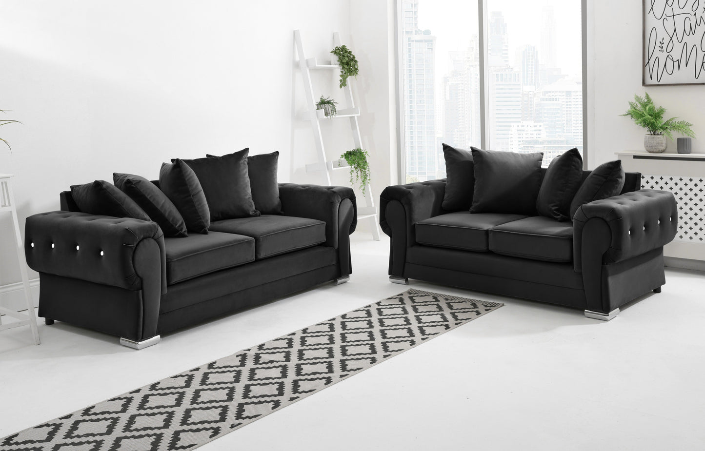 Lucera Plush 3+2 Scatterback + Diamonds