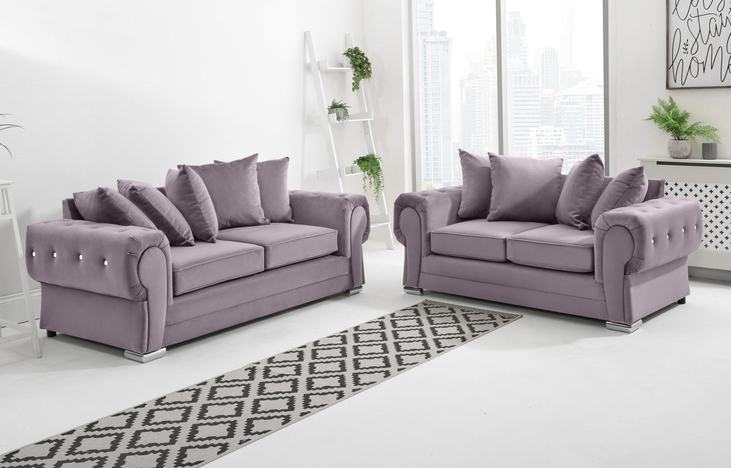 Lucera Plush 3+2 Scatterback + Diamonds