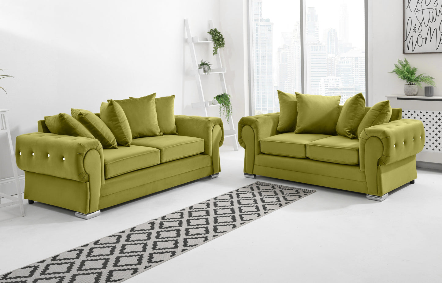 Lucera Plush 3+2 Scatterback + Diamonds
