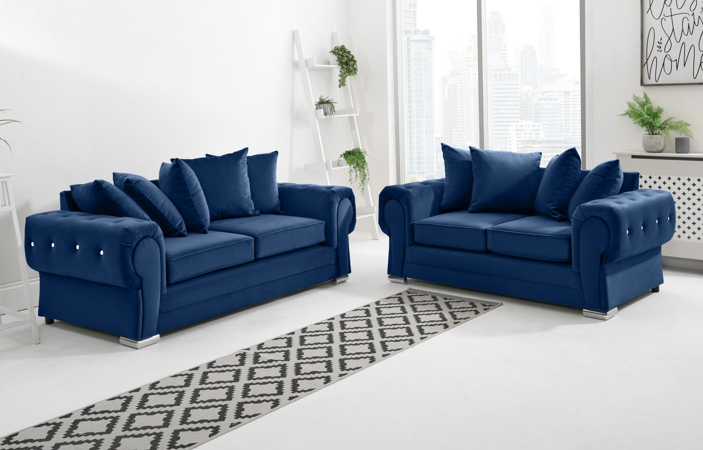 Lucera Plush 3+2 Scatterback + Diamonds