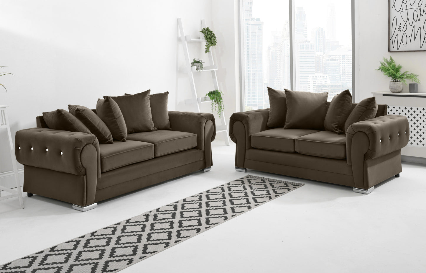 Lucera Plush 3+2 Scatterback + Diamonds