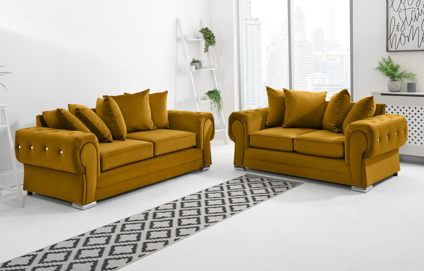 Lucera Plush 3+2 Scatterback + Diamonds